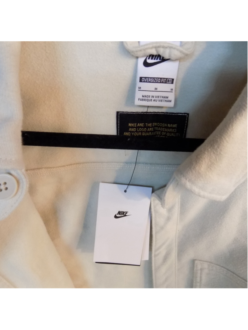Men’s Oversized medium//BNWT Nike Men's Life Long-Sleeve Chamois Field Shirt - Picture 2 of 6
